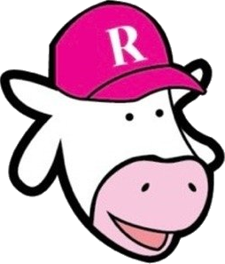 Rockie's Frozen Yogurt cow mascot
